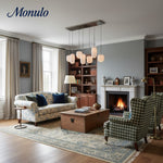 Cargar imagen en el visor de la Galería, Lámpara de araña contemporánea Lumivelle Multi-Light con diseño escultórico