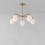 Load image into Gallery viewer, Talvior Faceted Glass Chandelier - Modern 5 Light Glass Lighting

