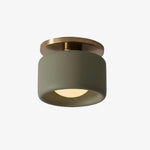 Load image into Gallery viewer, Cerova Porcelain Flush Mount Ceiling Light – Modern Low-Profile Fixture
