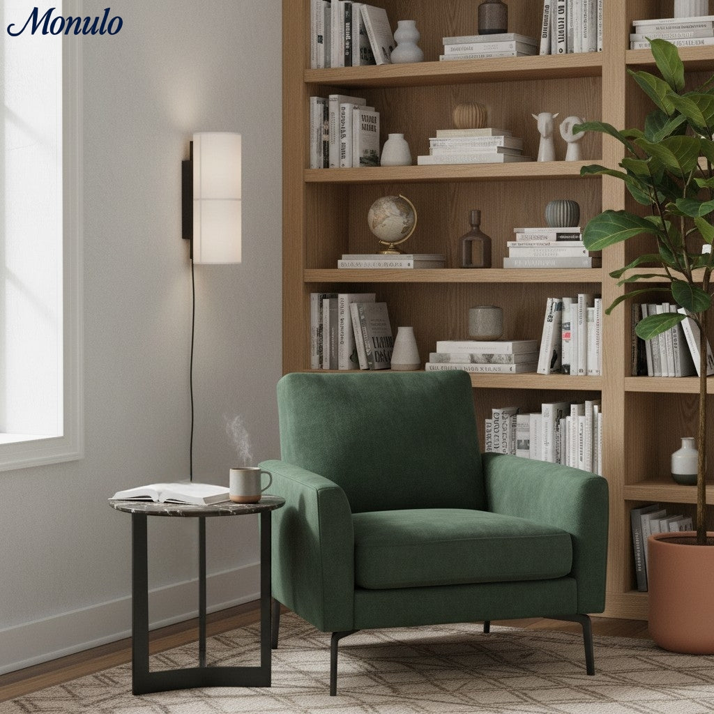 Lampe murale cylindrique Cylume à brancher - Tissu moderne et minimaliste pour chambres et salons