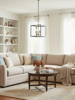 Load image into Gallery viewer, Ferrix Glass Outdoor Pendant Light - Industrial Front Porch Lighting
