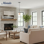 Load image into Gallery viewer, Talvior Sculptural Faceted Glass Ceiling Light – Minimalist Adjustable Pendant for Home Interiors
