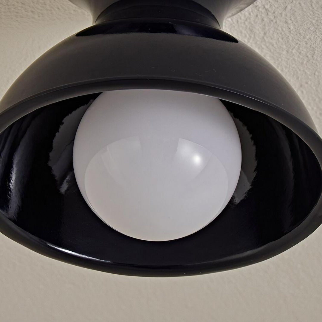 Modern resin ceiling light shade detail
