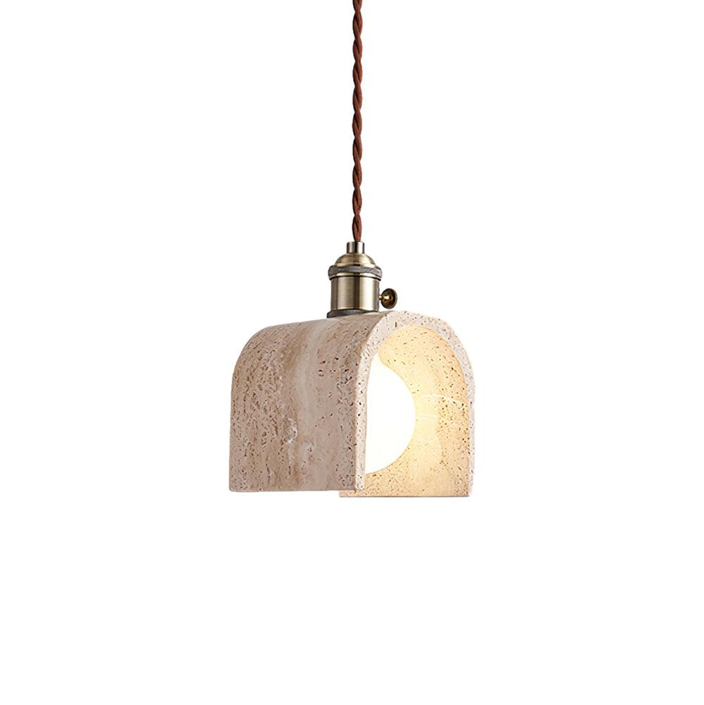 Alagusmo Minimalist Travertine Pendant Light