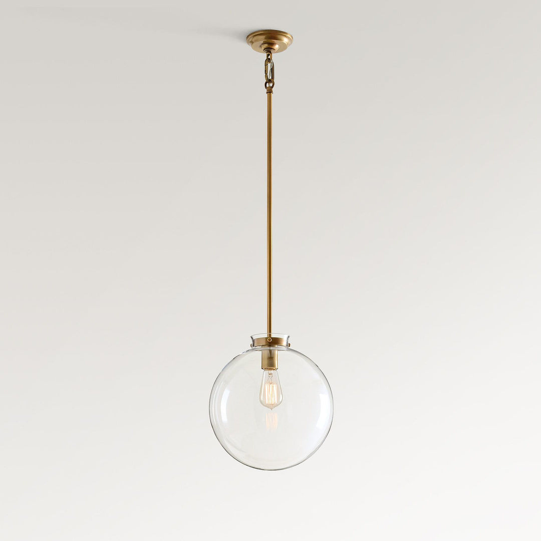 Sterling Minimalist Glass Pendant Collection - Vintage Brass Lighting Design
