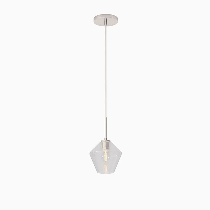 Merin Transparent Glass Sculpture Geometric Chandelier