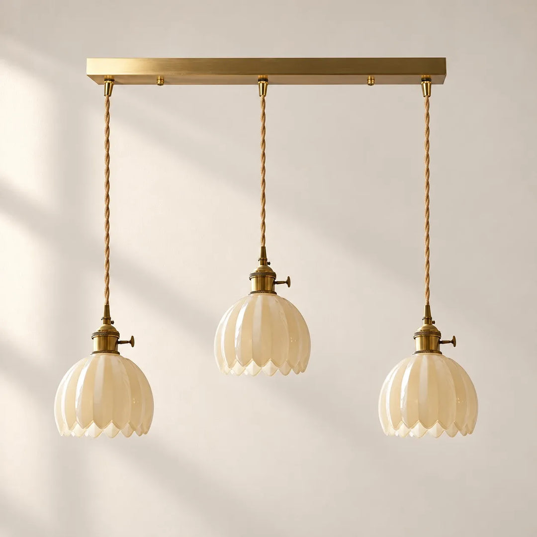 Nordic Colorful Flower Glass Pendant Lamp