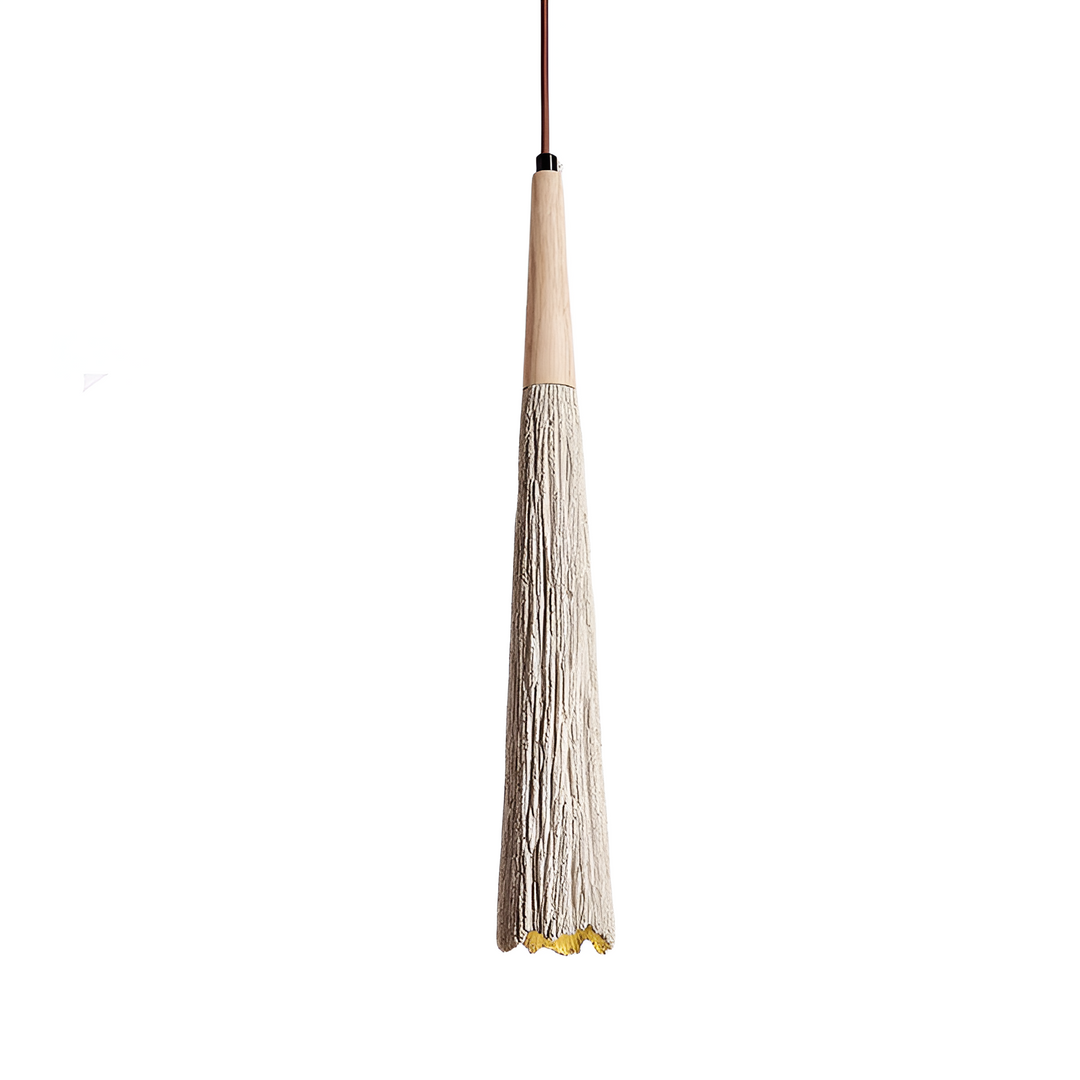 Creme Retro Wabi-Sabi LED Pendelleuchte