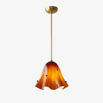 Charger l&#39;image dans la visionneuse de galerie, Bellina Wave-Edge Glass Pendant Lamp — Organic Contemporary Style for Dining &amp; Living

