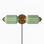 Cargar imagen en el visor de la Galería, Eloise fluted milk-glass plug-in wall sconce