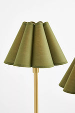 Load image into Gallery viewer, Capirise Gold Scalloped Shade Floor Lamp - Contemporary Metal Lighting for Bedroom
