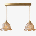 Charger l'image dans la visionneuse de galerie, Crackle Glass Brass Pendant Light