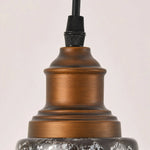 Cargar imagen en el visor de la Galería, Close detail of brushed bronze metal cap and cord grip