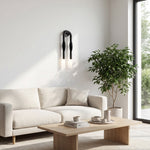 Charger l'image dans la visionneuse de galerie, Applique murale minimaliste à bras courbé Strandia - Lumière d’accent style Japandi pour couloir