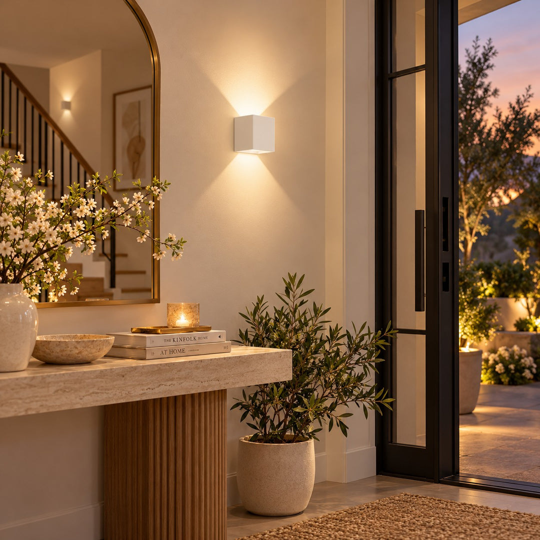 Beam Shaping Open Flap Aluminium Wall Light