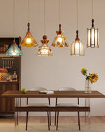 Bild in Gallery-Viewer laden, Colorful Decorative Glass Plug-In Swag Pendant