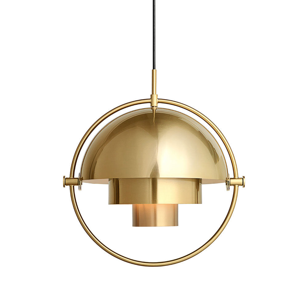 Adjustable Metal Hemisphere Plug-In Swag Pendant