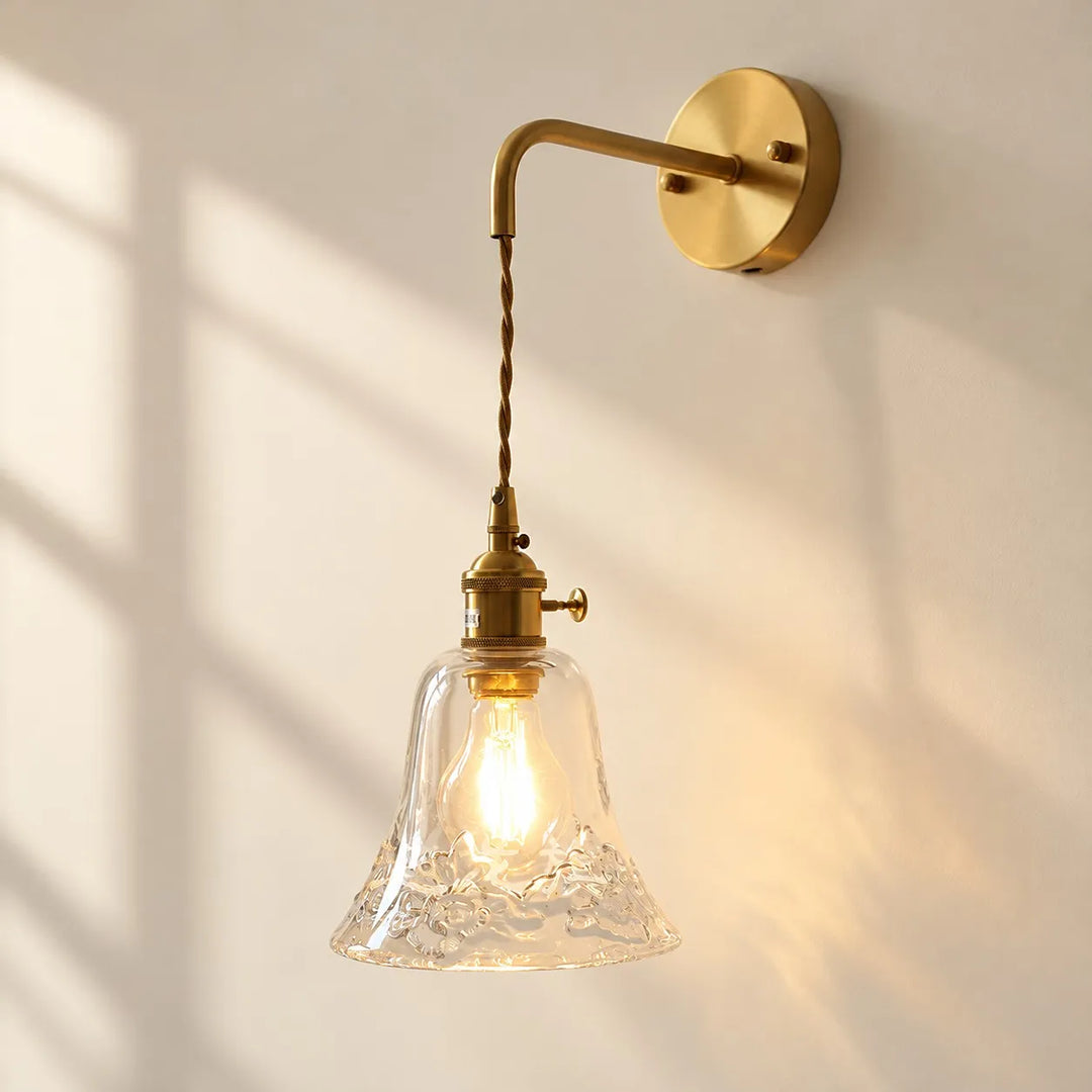 Glass Flower Vase Pendant Light