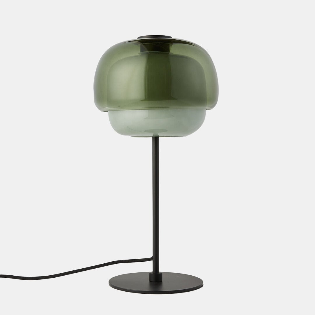 Clinco Duo-Sphere Table Lamp – Retro-Modern Glass Lamp for Living Room