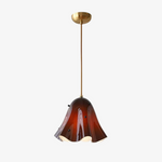 Charger l&#39;image dans la visionneuse de galerie, Bellina Wave-Edge Glass Pendant Lamp — Organic Contemporary Style for Dining &amp; Living
