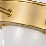 Bild in Gallery-Viewer laden, Close-up of the brushed gold iron ceiling plate