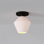 Load image into Gallery viewer, Merin Minimalist Sleek Geometric Glass Flushmount Light
