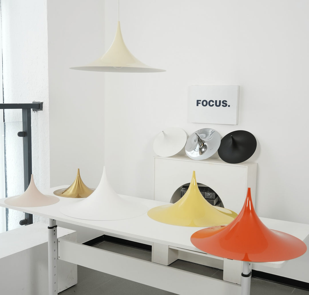 Arch-Shaped Aluminum Plug-In Pendant Light