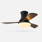 Bild in Gallery-Viewer laden, Black walnut ceiling fan light on a clean background