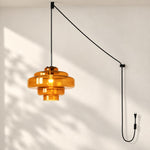 Load image into Gallery viewer, Koloro Millie Plug-In Glass Pendant Light - Retro Colorful Pendant for Modern Interiors