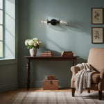 Cargar imagen en el visor de la Galería, Lumio Globe Industrial Vanity Lighting- Modern Double Globe Wall Light
