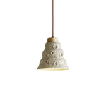 Load image into Gallery viewer, Japanese Wabi Sabi Cement Bell Shape Pendant Light M28
