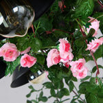 Load image into Gallery viewer, Rope and Greenery Wagon Wheel Chandelier
