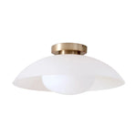 Cargar imagen en el visor de la Galería, Lámpara de techo empotrada Elorina de vidrio y metal: una elegante luminaria para espacios modernos
