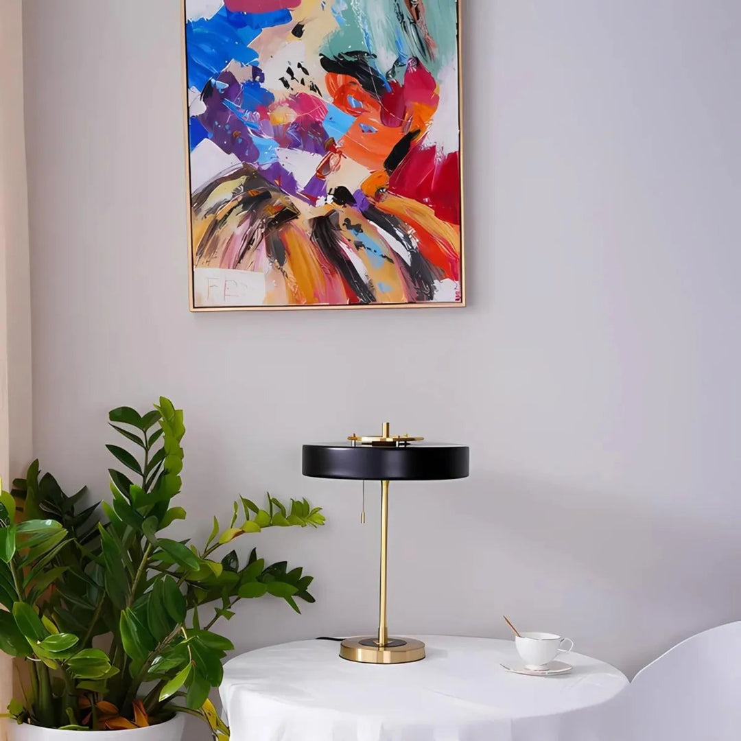 Lampe de table minimaliste en métal Radiant Tower of Light