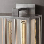 Load image into Gallery viewer, Classic Beckman Vintage Wall Sconce - Steel &amp; Glass Linear Design
