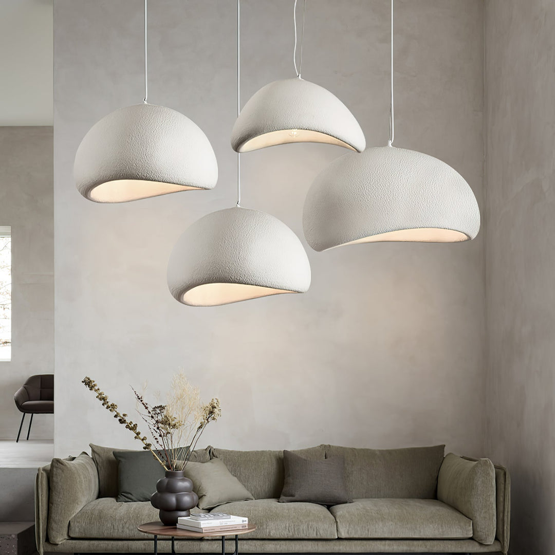 Sculptural Polystyrene Ceiling Pendant Light