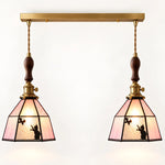 Charger l'image dans la visionneuse de galerie, Cat and Butterfly Stained Glass Pendant Light