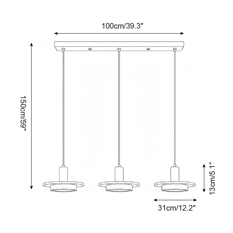 Lampe suspension Éthérée