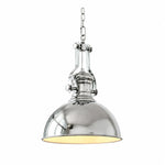 Cargar imagen en el visor de la Galería, Bauhaus chrome dome pendant light