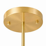 Cargar imagen en el visor de la Galería, Close-up of the round gold ceiling canopy and downrod