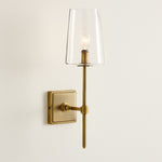 Load image into Gallery viewer, Derlina Clear Glass Sconce - Elegant Single To Triple Vanity Sconce
