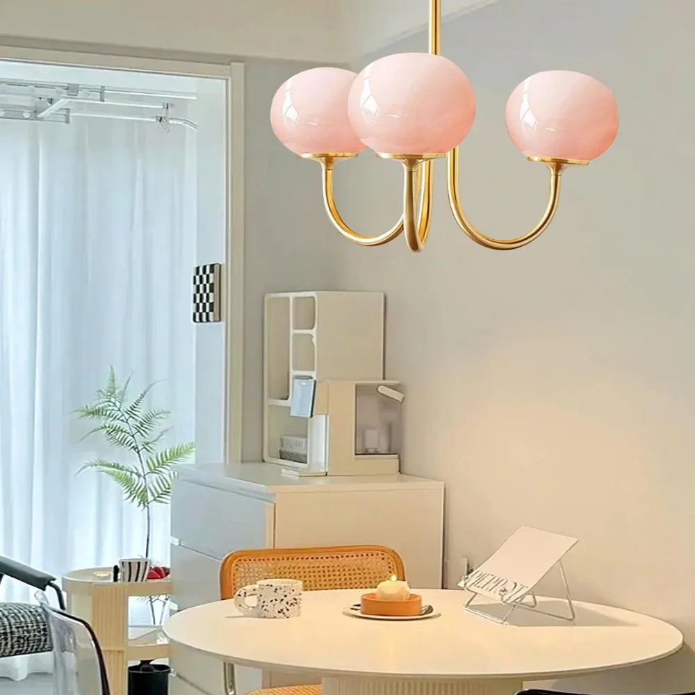 Candelabro Moderno Marshmallow de Vidrio