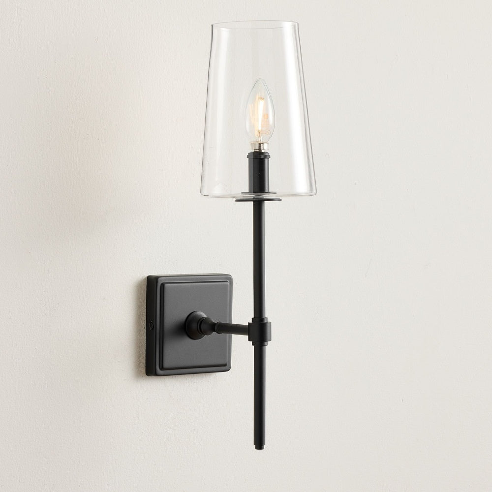 Derlina Clear Glass Sconce - Elegant Single To Triple Vanity Sconce