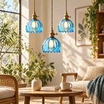 Charger l'image dans la visionneuse de galerie, Nordic Colorful Flower Glass Pendant Lamp