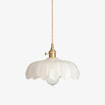 Cargar imagen en el visor de la Galería, Lámpara Colgante de Vidrio con Diseño de Tulipán Rústico Petalbloom – Lámpara Colgante con Diseño de Capullo Floral para Comedor N58