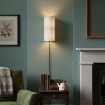 Charger l'image dans la visionneuse de galerie, Lampe murale cylindrique Cylume à brancher - Tissu moderne et minimaliste pour chambres et salons