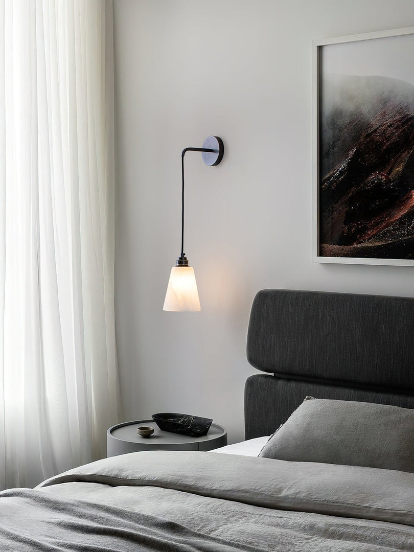 Droplet Alabaster Wandleuchte