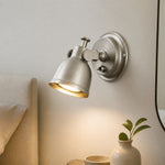 Load image into Gallery viewer, Brushed Nickel Adjustable Reading Wall Light