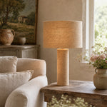 Charger l'image dans la visionneuse de galerie, Woven jute table lamp styled on a side table