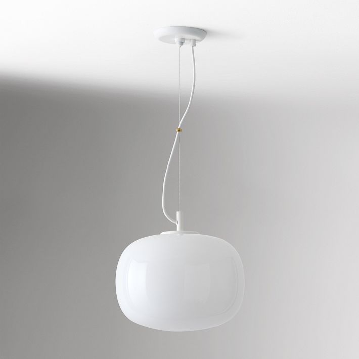 Lámpara colgante minimalista de cristal Lumivelle: diseño regulable en altura